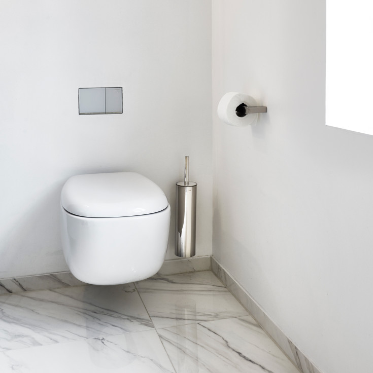 Unidrain Reframe toiletrulleholder, håndpoleret rustfrit stål