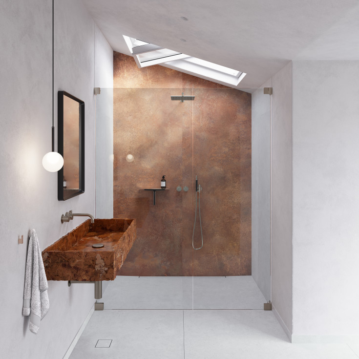 Unidrain Reframe håndklædekrog, 2 stk., kobber