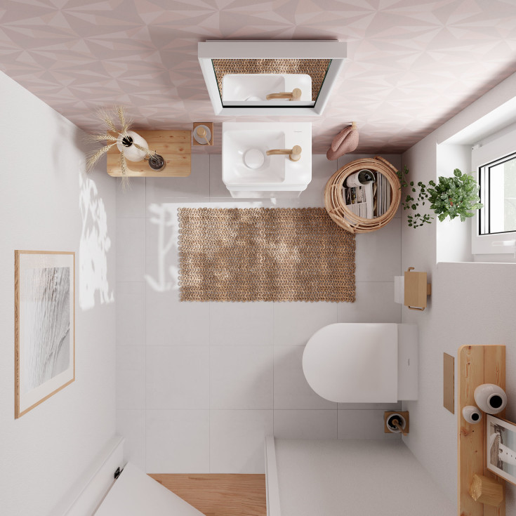 Hansgrohe Xelu Q håndvask, 36x25 cm, højre, hvid