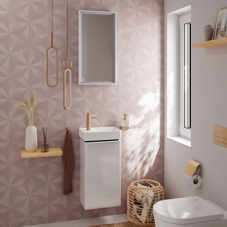 Hansgrohe Xelu Q håndvask, 36x25 cm, venstre, hvid