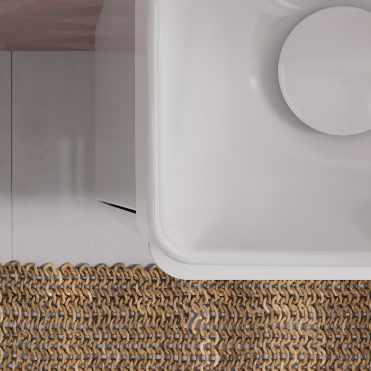 Hansgrohe Xelu Q håndvask, 36x25 cm, venstre, hvid