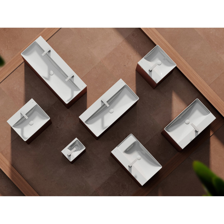 Hansgrohe Xelu Q håndvask, 80x48 cm, højre, hvid