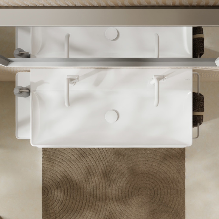 Hansgrohe Xelu Q håndvask, 100x48 cm, hvid