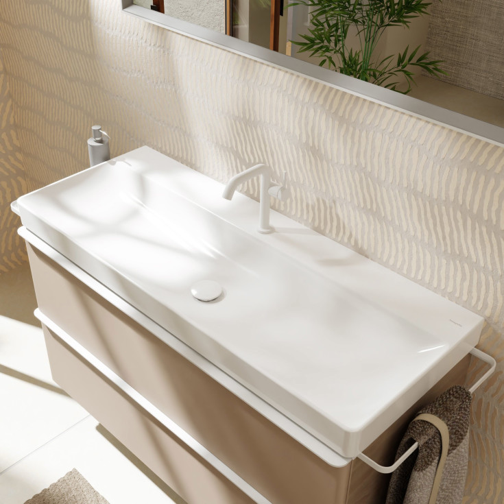 Hansgrohe Xelu Q håndvask, 120x48 cm, hvid