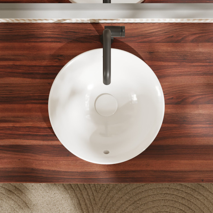 Hansgrohe Xuniva S tvättställ, Ø40 cm, vit