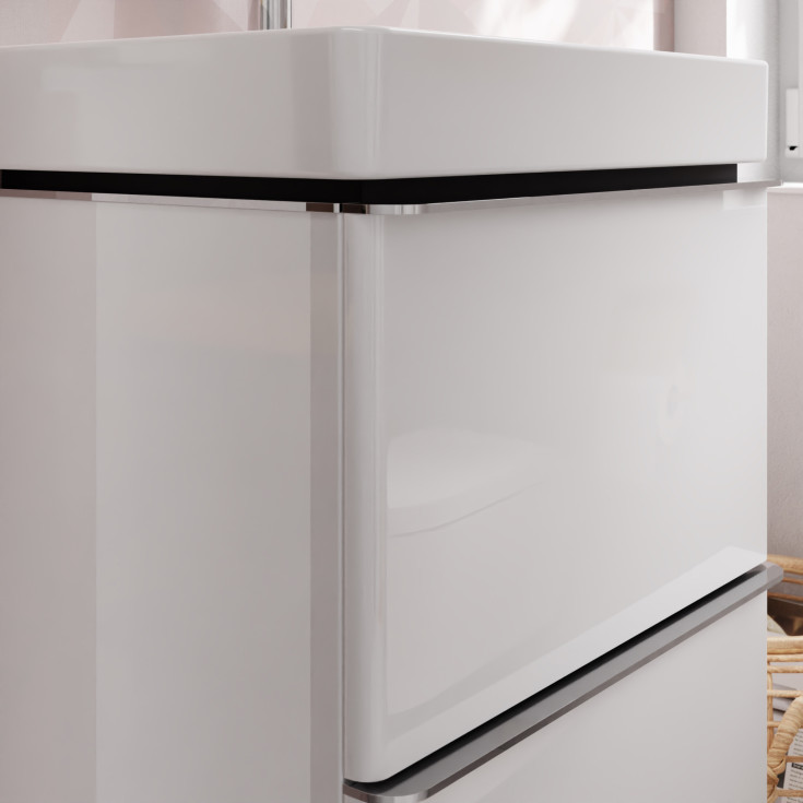 Hansgrohe Xelu Q underskab, 48x49,5 cm, hvid højglans