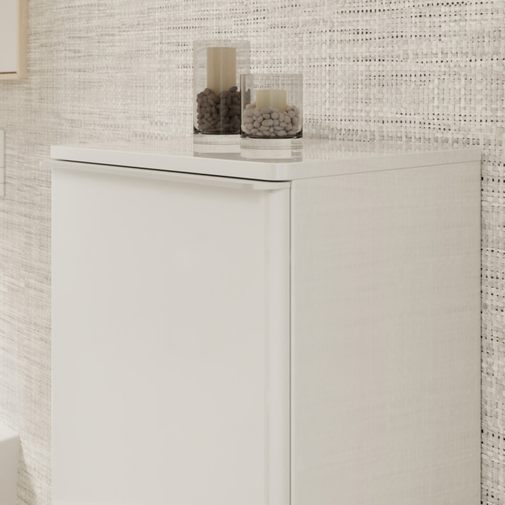 Hansgrohe Xelu Q vægskab 40x35 cm, venstre, hvid højglans
