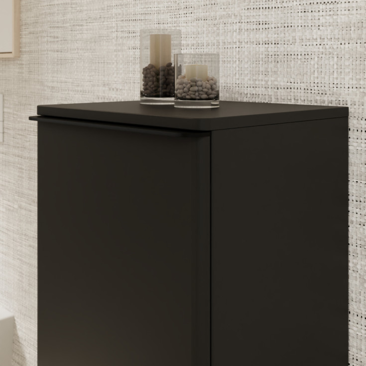 Hansgrohe Xelu Q vægskab 40x35 cm, venstre, mat grå