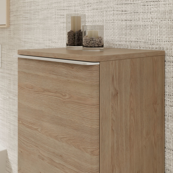 Hansgrohe Xelu Q vægskab, 40x35 cm, venstre, eg