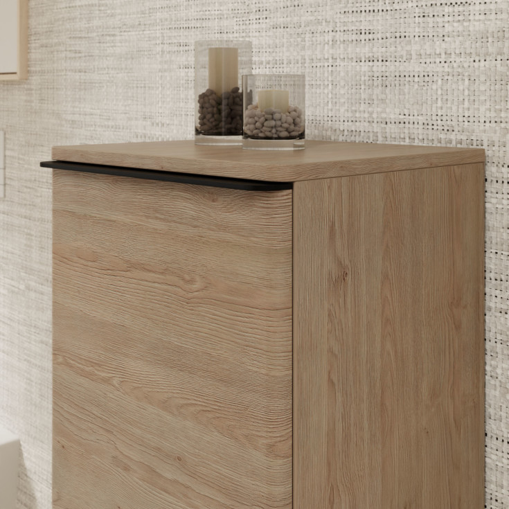 Hansgrohe Xelu Q vægskab, 40x35 cm, venstre, eg