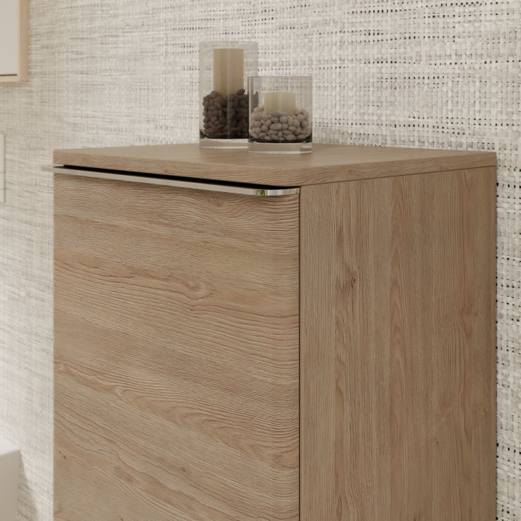 Hansgrohe Xelu Q vægskab, 40x35 cm, venstre, eg