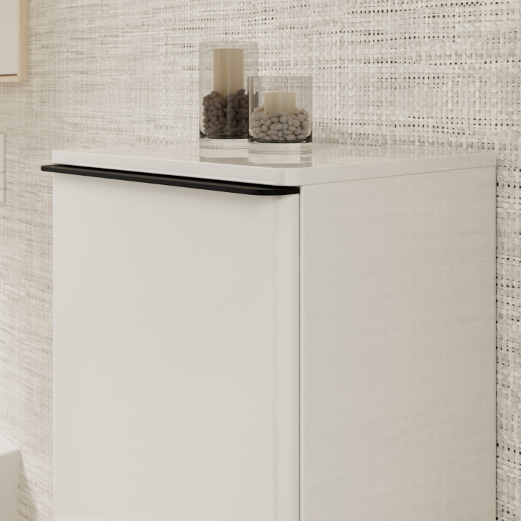Hansgrohe Xelu Q vægskab 40x35 cm, højre, hvid højglans