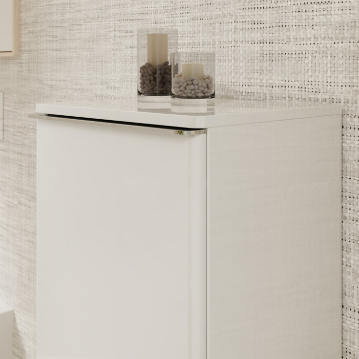 Hansgrohe Xelu Q vægskab 40x35 cm, højre, hvid højglans