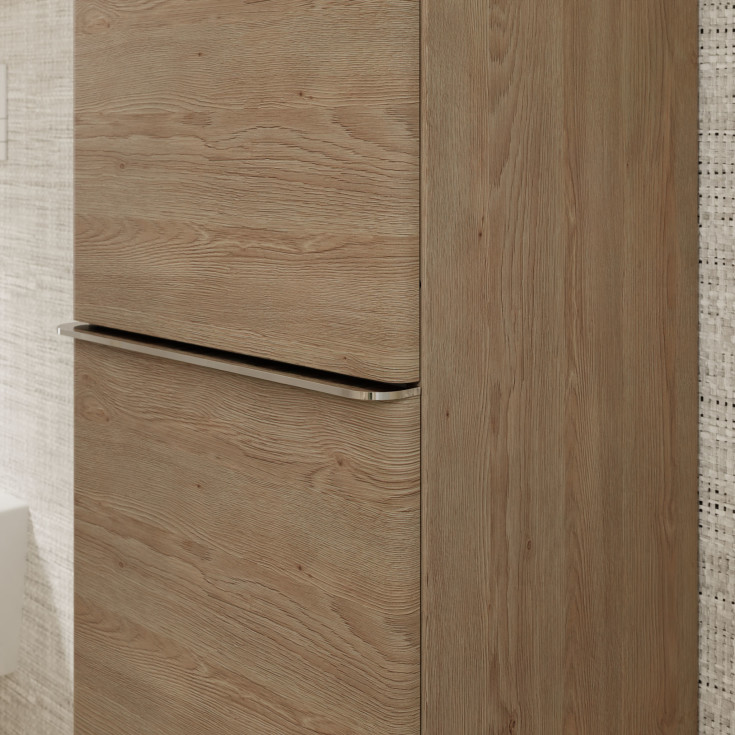 Hansgrohe Xelu Q højskab, 40x165,5 cm, venstre, eg