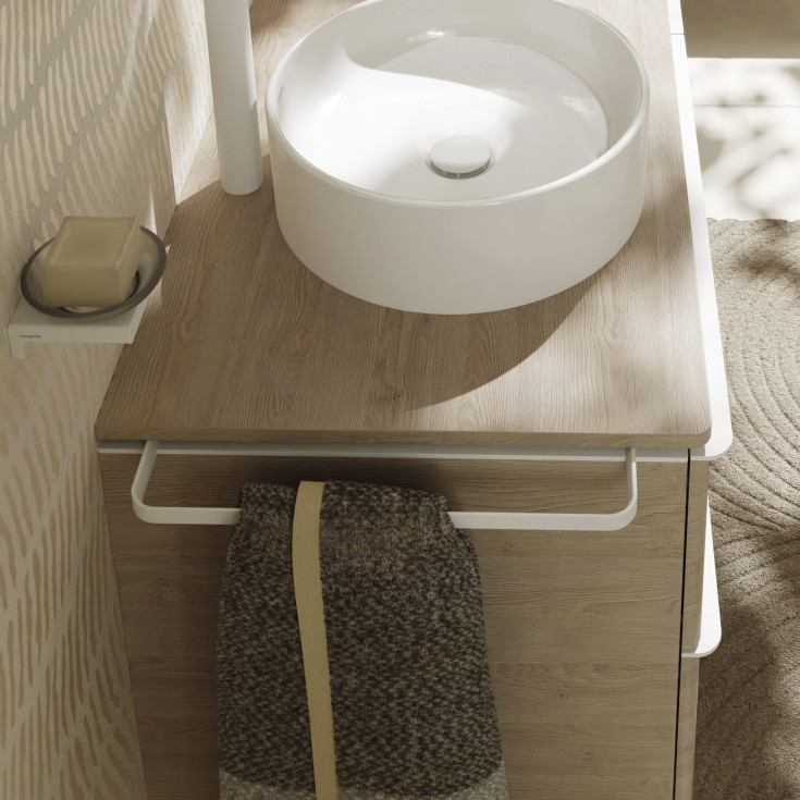 Hansgrohe Xelu Q håndklædeholder til underskab, 43 cm, mat hvid