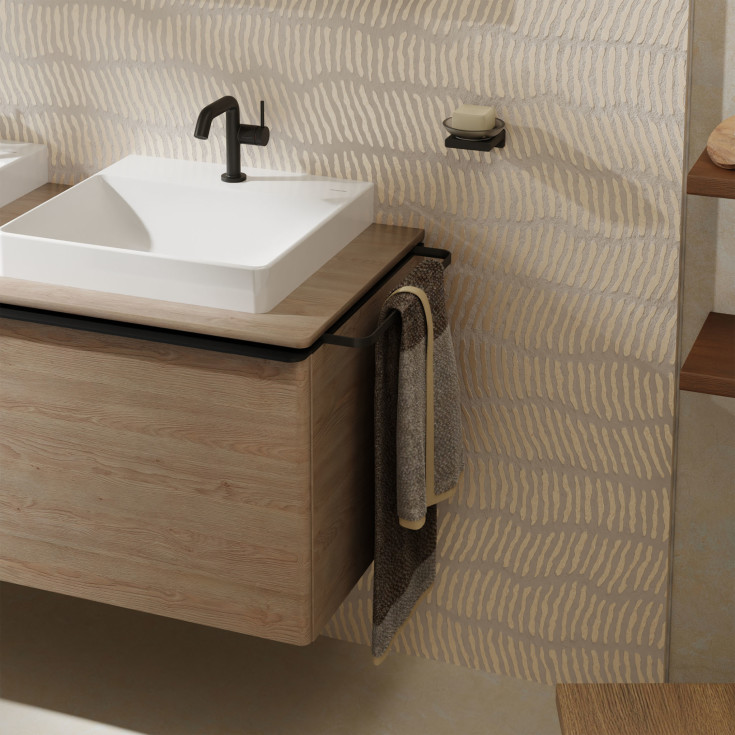 Hansgrohe Xelu Q håndklædeholder til underskab, 43 cm, mat sort