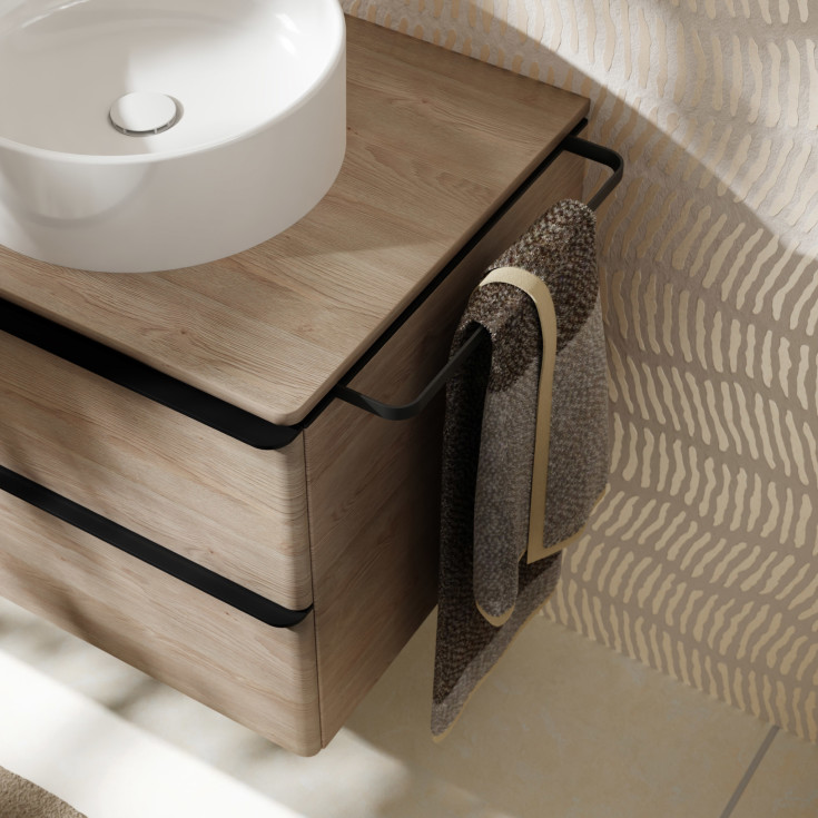 Hansgrohe Xelu Q håndklædeholder til underskab, 43 cm, mat sort