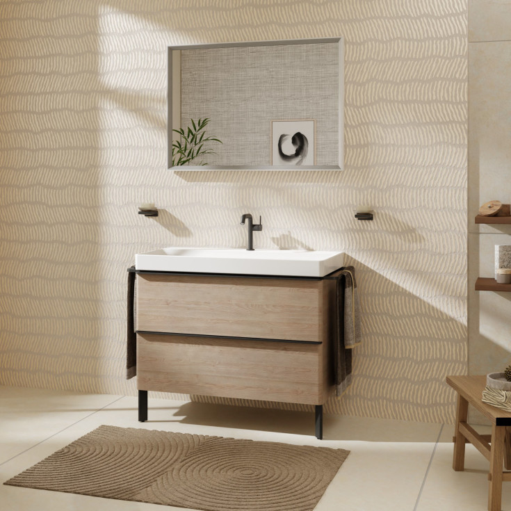 Hansgrohe Xelu Q ben til underskab, 17,4 cm, mat sort