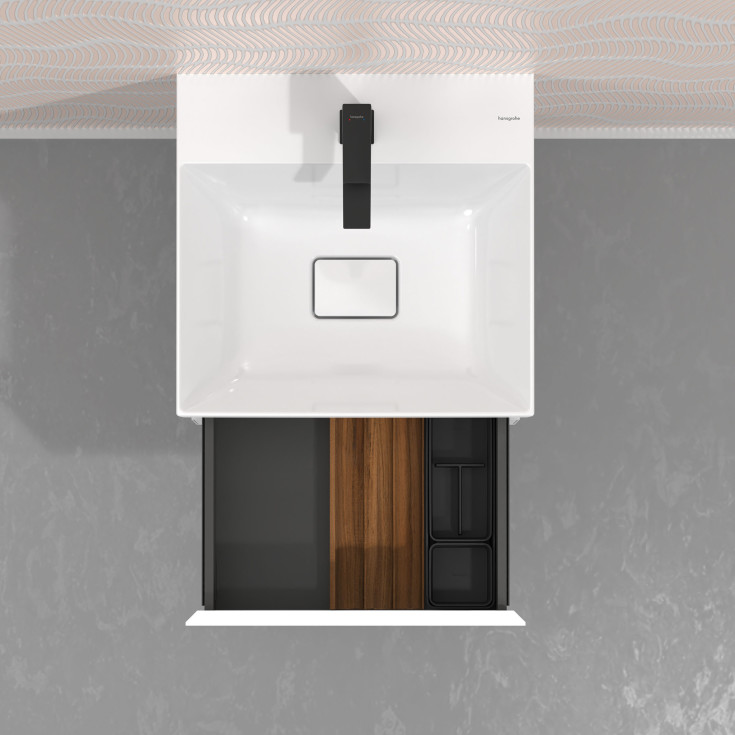 Hansgrohe IntraStoris lådinsats, 9x22 cm, mattsvart