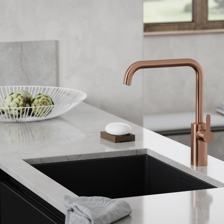 Damixa Silhouet køkkenarmatur, børstet kobber