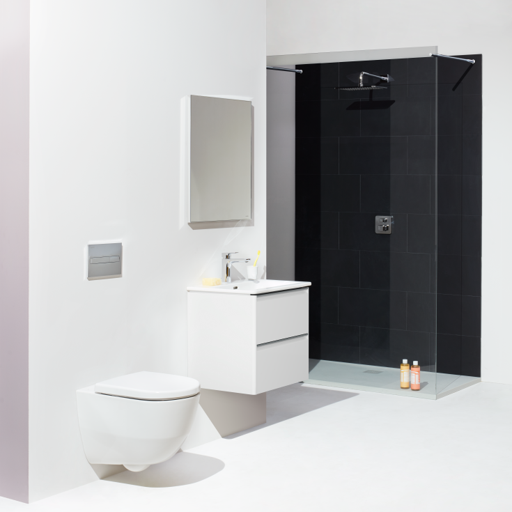 Laufen Pro væghængt toilet, uden skyllekant, rengøringsvenlig, hvid