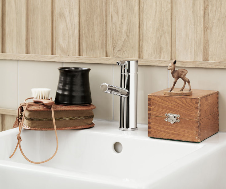 Mora Rexx tvättställsblandare, krom