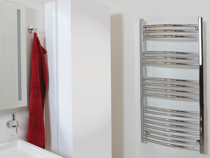 Kriss Athena Plan håndkletørker, kombi, 60x120 cm, krom