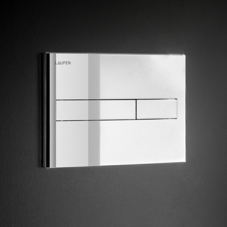 Laufen betjeningsplade, krom