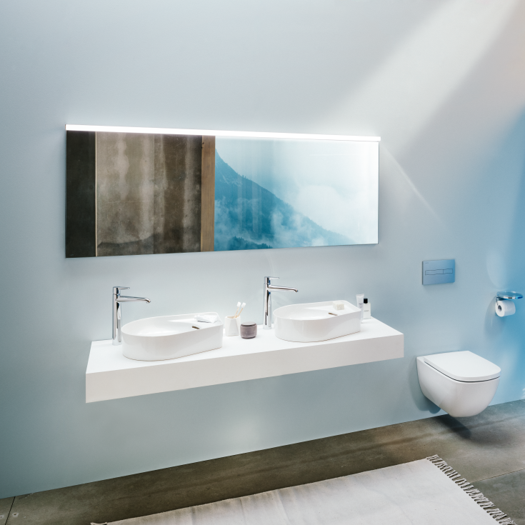 Laufen betjeningsplade, krom