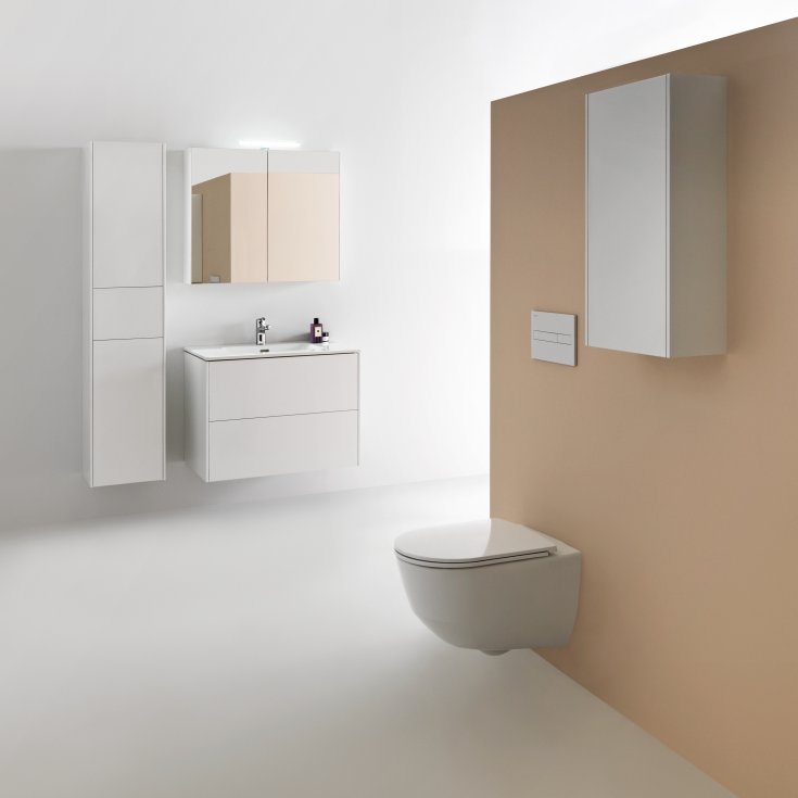 Laufen Pro Slim toalettsits, soft close, snabbfäste, vit