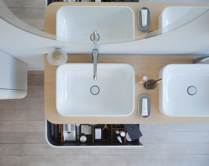 Duravit Happy D.2 benkeplate, 160x55 cm, matt hvit