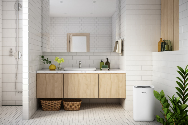 Eeese Hugo affugter og luftrenser, appstyret, 25 liter/døgn, 120 m²