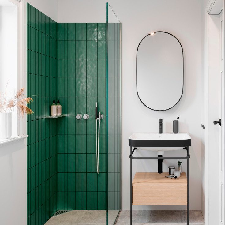 Unidrain komplett hörnbrunn, för 8 mm klinker