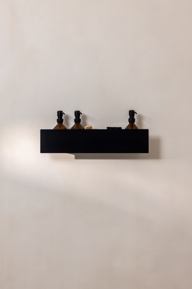 Metallbude Shea brusehylde, sort