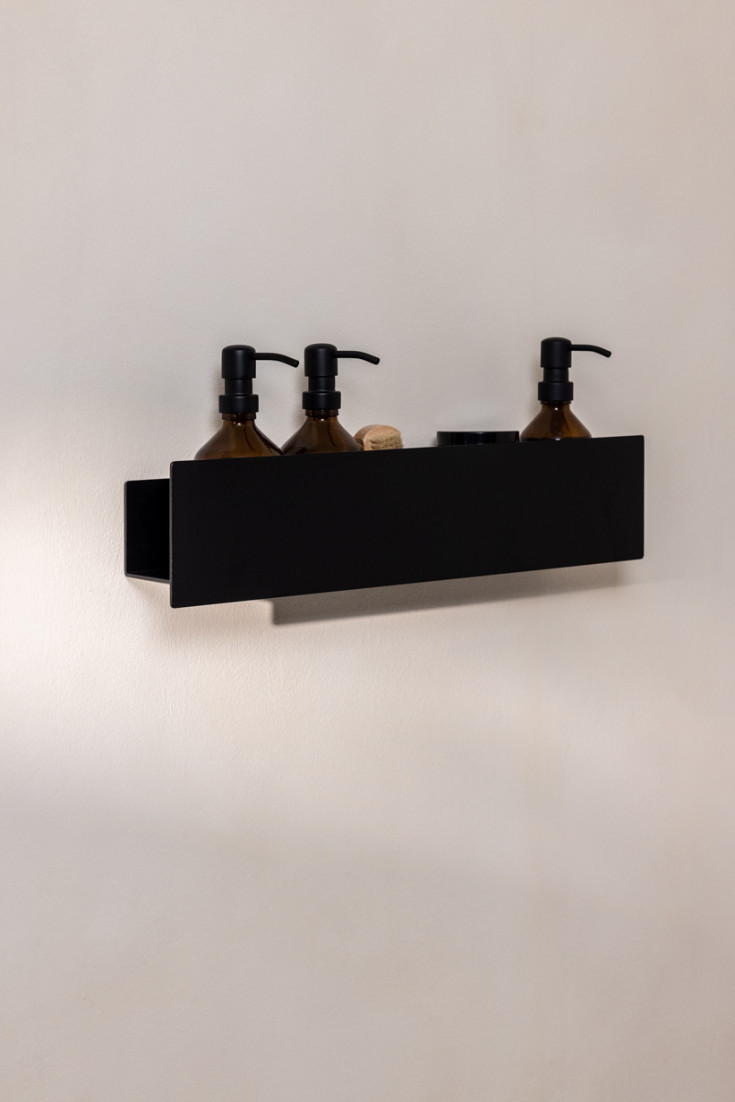 Metallbude Shea brusehylde, sort