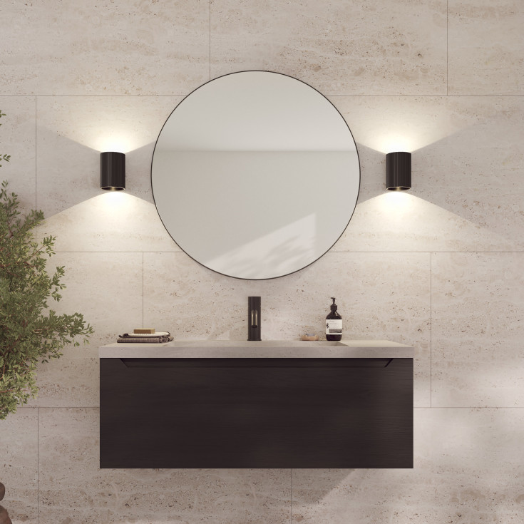 Loevschall Sekvens vegglampe, svart