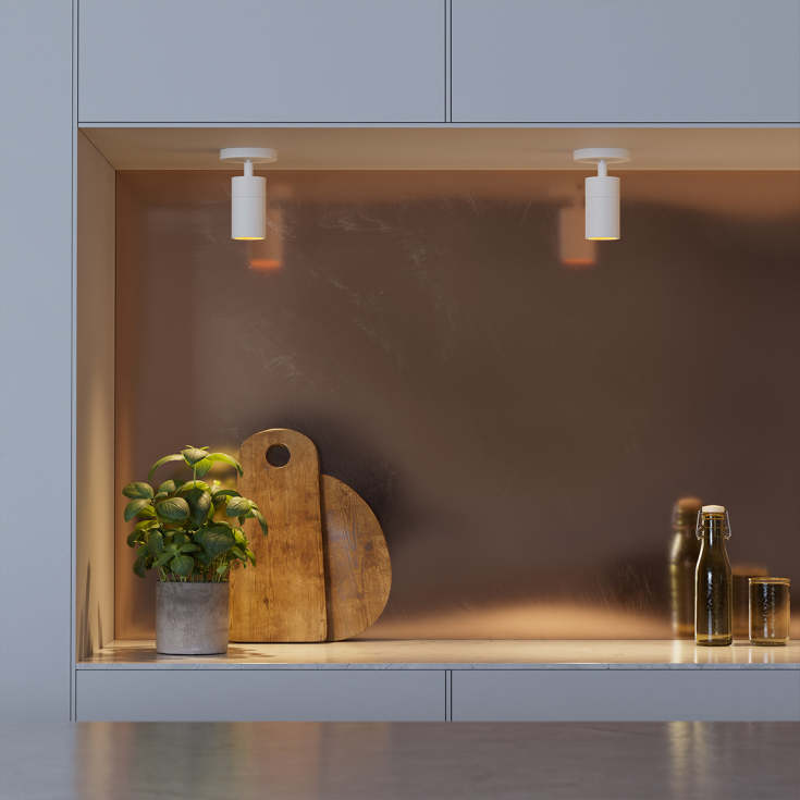 Sackit Expo loftlampe, hvid