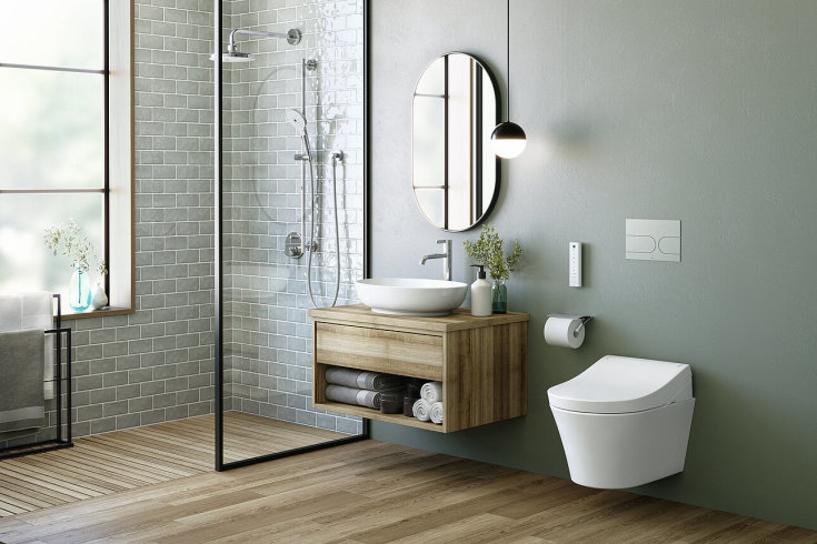Toto RG Washlet toiletbræt, douche, soft close, hvid