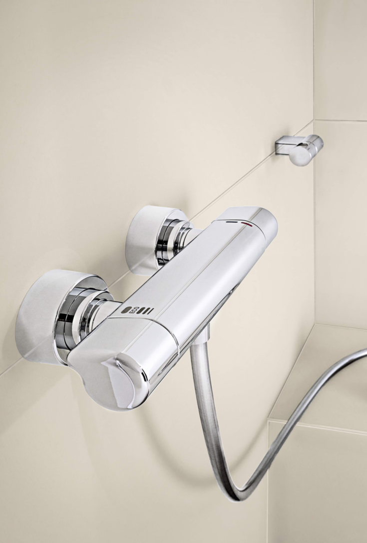 Oras Care Safety bruserarmatur, krom