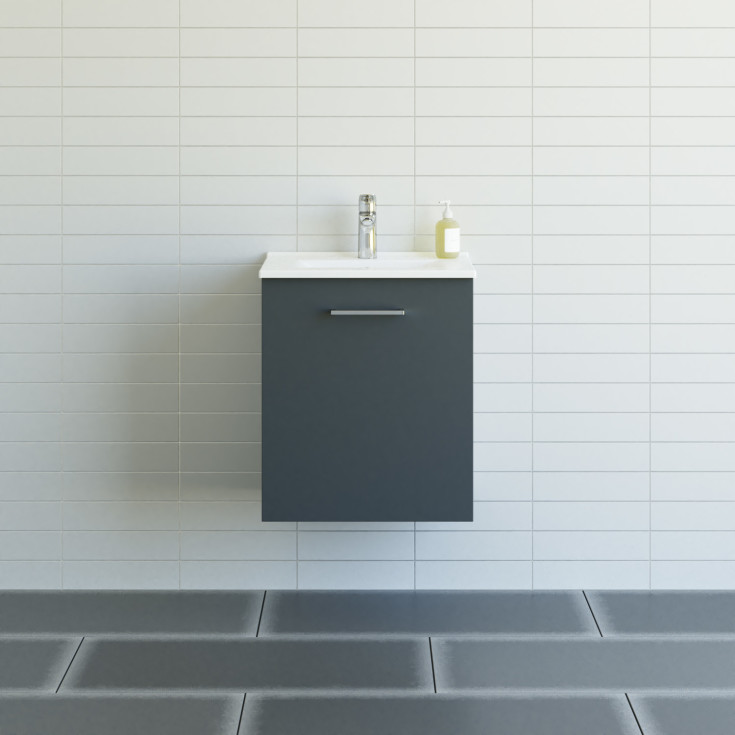 Dansani Mido+ möbelpaket, 51x36,5 cm, höger, matt grå