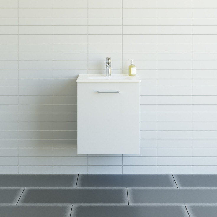 Dansani Mido+ möbelpaket, 51x36,5 cm, höger, vit högglans