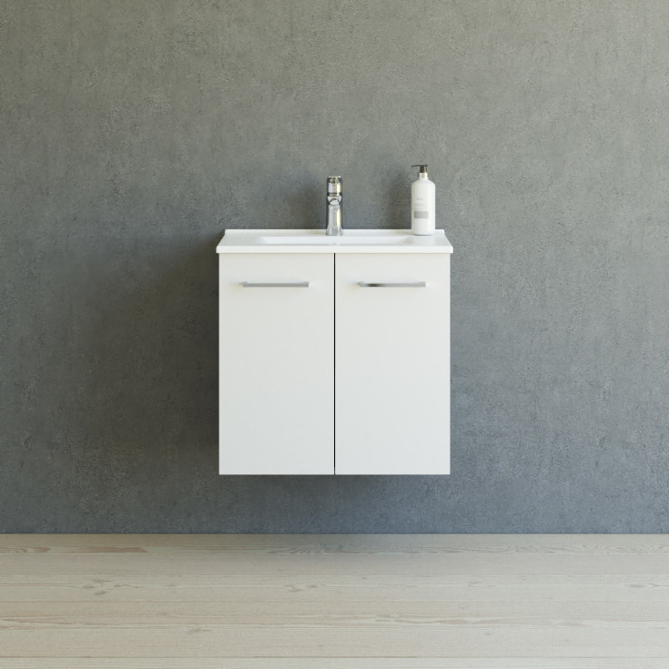 Dansani Mido+ möbelpaket, 61x36,5 cm, matt vit