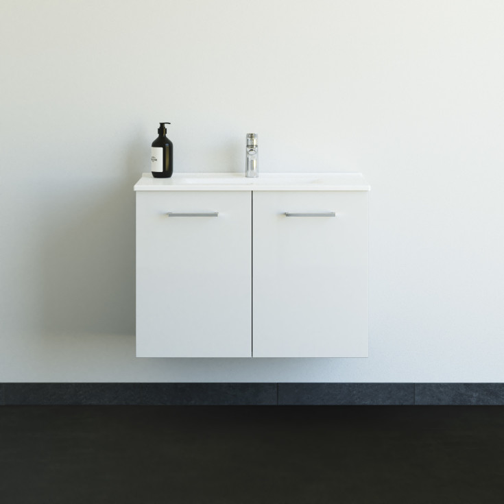 Dansani Mido+ møbelpakke, 81x36,5 cm, hvit høyglans