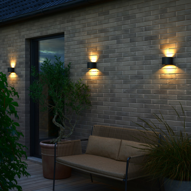 Nordlux Milda Milda utelys vegg, sort