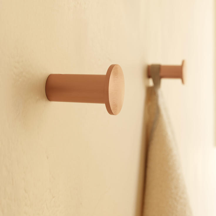 Cosmic Architect håndklædekrog, børstet kobber pvd