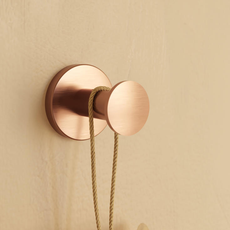 Cosmic Architect S+ håndklædekrog, børstet kobber pvd