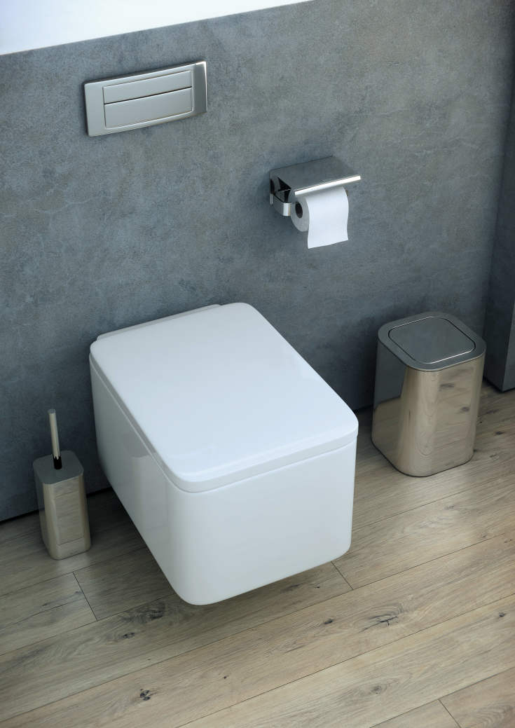 Cosmic LineB+ toiletrulleholder, krom