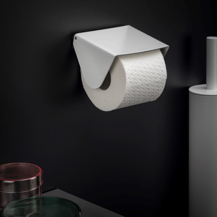 Cosmic BWC toiletrulleholder, mat hvid
