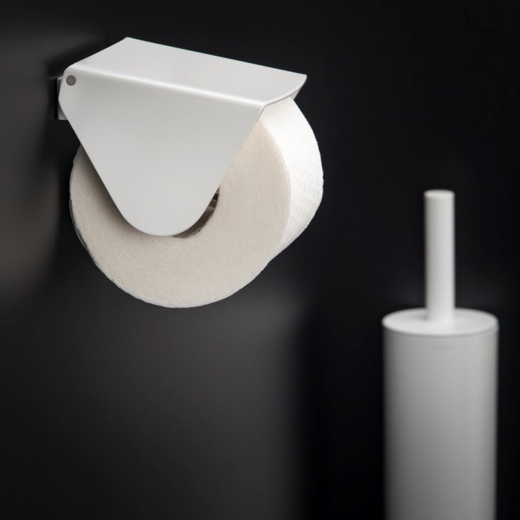 Cosmic BWC toiletrulleholder, mat hvid