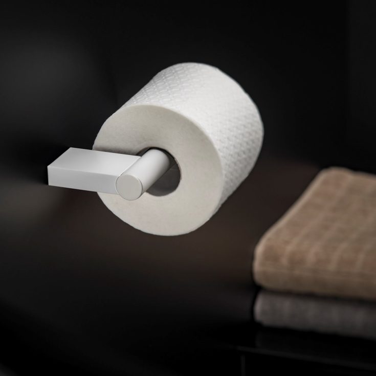 Cosmic BWC toiletrulleholder, mat hvid